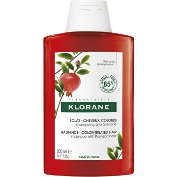 KLORANE POMEGRANATE RADIANCE - COLOR TREATED HAIR SHAMPOO FLACON 200 ML