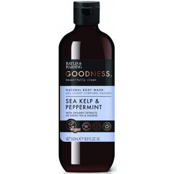 BAYLIS & HARDING GOODNESS SEA KELP & PEPPERMINT BODY WASH DOUCHEGEL 500 ML