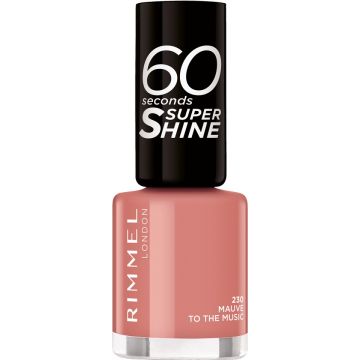 RIMMEL 60 SECONDS (RIMMEL) 60 SECONDS 230 MAUVE TO THE MUSIC NAGELLAK POTJE 8 ML