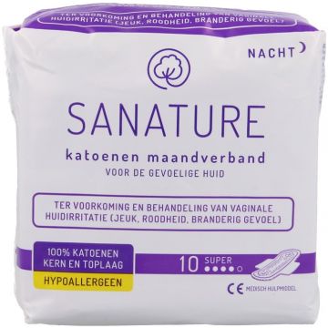 SANATURE NACHTVERBAND PAK 10 STUKS