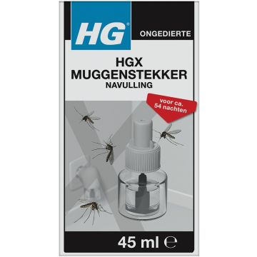 HG ONGEDIERTE HGX MUGGENSTEKKER (NAVULLING) 45 ML