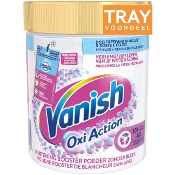 VANISH OXI ACTION VOORBEHANDELING VLEKVERWIJDERAAR TRAY 6 X 530 GRAM