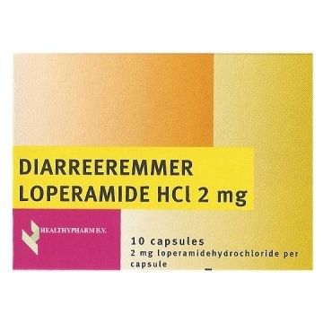 HEALTHYPHARM DIARREEREMMER LOPERAMIDE HCI 2 MG CAPSULES DOOSJE 10 STUKS
