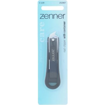 ZENNER SOFTGRIP GRIJS NAGELKNIPPER 1 STUK