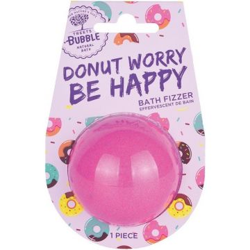 TREETS TREETS BUBBLE (TREETS) DONUT WORRY BE HAPPY BATH BALL BRUISBAL 1 STUK