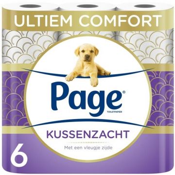 PAGE KUSSENZACHT TOILETPAPIER PAK 6 ROLLEN