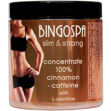 BINGO SPA SLIM & STRONG CINNAMON - CAFFEINE 100% CONCENRATE BODYCREME 250 GRAM