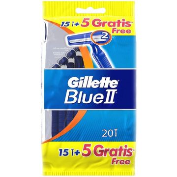 GILLETTE BLUE II WEGWERPMESJES 20 STUKS