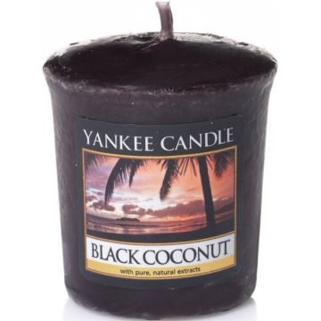 YANKEE CANDLE BLACK COCONUT (YANKEE CANDLE) BLACK COCONUT GEURKAARS 49 GRAM