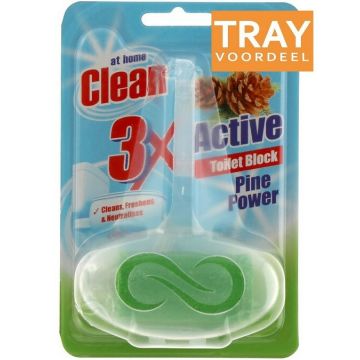 AT HOME CLEAN PINE POWER TOILETBLOK TRAY 24 X 40 GRAM