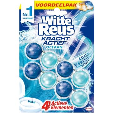 WITTE REUS KRACHT ACTIEF OCEAAN TOILETBLOK 2 X 50 GRAM