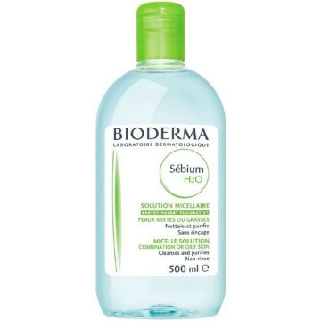 BIODERMA SEBIUM (BIODERMA) SEBIUM H2O SOLUTION MICELLAIRE COMBINATION OR OILY SKIN FLACON 500 ML
