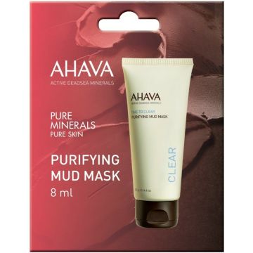 AHAVA TIME TO CLEAR (AHAVA) TIME TO CLEAR PURIFYING MUD MASK GEZICHTSMASKER ZAKJE 8 ML