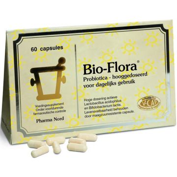 PHARMA NORD BIO-FLORA VOEDINGSSUPPLEMENT CAPSULES DOOSJE 60 STUKS