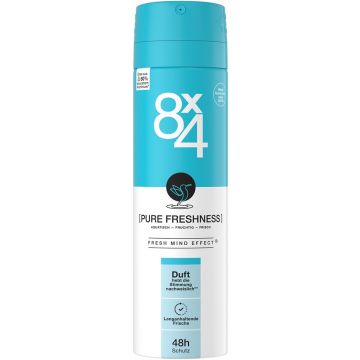 8X4 PURE FRESHNESS DEODORANT SPRAY SPUITBUS 150 ML