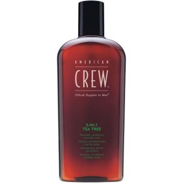AMERICAN CREW 3-IN-1 TEA TREE SHAMPOO, CONDITIONER AND BODY WASH FLACON 450 ML
