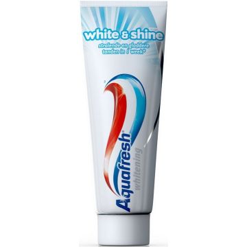 AQUAFRESH WHITE & SHINE (AQUAFRESH) WHITE & SHINE WHITENING TANDPASTA TUBE 75 ML