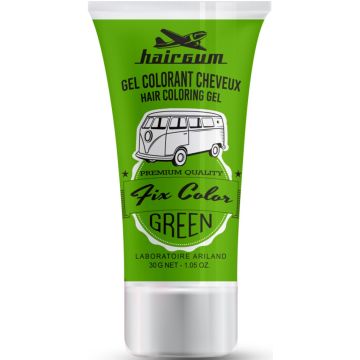 HAIRGUM FIX COLOR (HAIRGUM) FIX COLOR GREEN HAIR COLORING GEL TUBE 30 ML