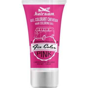 HAIRGUM FIX COLOR (HAIRGUM) FIX COLOR PINK HAIR COLORING GEL TUBE 30 ML