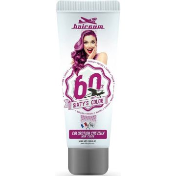 HAIRGUM SIXTY&#039;S COLOR (HAIRGUM) SIXTY&#039;S COLOR FUSHIA HAARKLEURING TUBE 60 ML