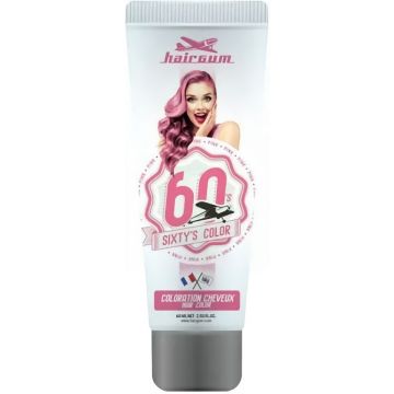 HAIRGUM SIXTY&#039;S COLOR (HAIRGUM) SIXTY&#039;S COLOR PINK HAARKLEURING TUBE 60 ML