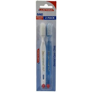 LACTONA M (LACTONA) M40 MEDIUM TANDENBORSTELS PAK 2 STUKS