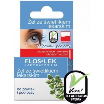 FLOSLEK LID & UNDER EYE GEL WITH EYEBRIGHT POTJE 10 GRAM