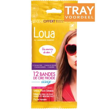 LOUA GEZICHT HARSSTRIPS 12 X 12 STUKS