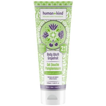HUMAN+KIND GRAPEFRUIT BODY WASH DOUCHEGEL 250 ML