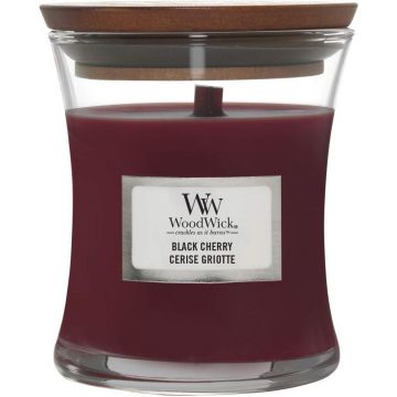 WOODWICK BLACK CHERRY GEURKAARS POT 275 GRAM