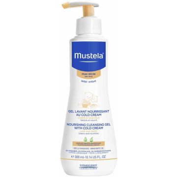 MUSTELA BEBE NOURISHING CLEANSING GEL WITH COLD CREAM 300 ML
