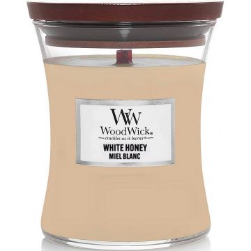 WOODWICK WHITE HONEY GEURKAARS POT 85 GRAM