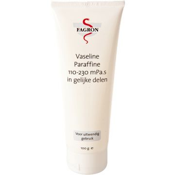 FAGRON VASELINE PARAFFINE 110-230 MPA.S IN GELIJKE DELEN TUBE 100 GRAM