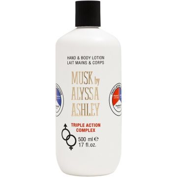 ALYSSA ASHLEY MUSK HAND & BODYLOTION TRIPLE ACTION COMPLEX BODY LOTION FLACON 500 ML