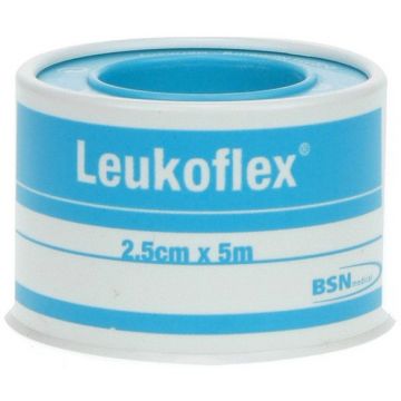 LEUKOFLEX 2.5CM X 5M HECHTPLEISTER BLIK 1 STUK