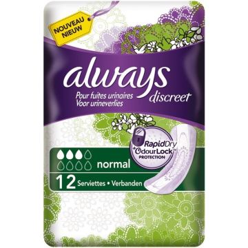 ALWAYS DISCREET (ALWAYS) DISCREET NORMAL VERBAND 12 STUKS