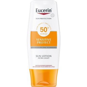 EUCERIN SENSITIVE PROTECT SPF 50+ SUN LOTION EXTRA LIGHT ZONNEBRAND 150 ML