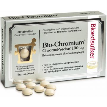 PHARMA NORD BIO-CHROMIUM VOEDINGSSUPPLEMENT TABLETTEN DOOSJE 60 STUKS