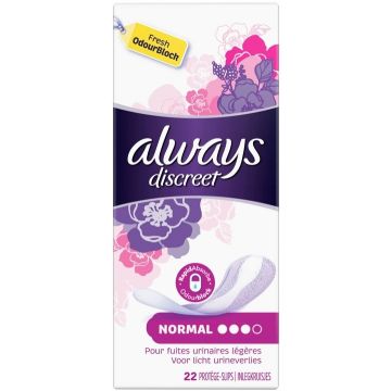 ALWAYS DISCREET (ALWAYS) DISCREET LINERS PAK 22 STUKS