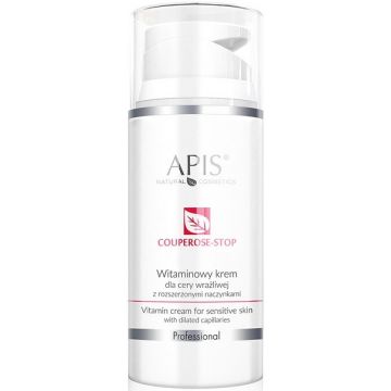 APIS PROFESSIONAL COUPEROSE-STOP (PROFESSIONAL) COUPEROSE-STOP VITAMIN CREAM FOR SENSITIVE SKIN GEZICHTSCREME POMP 100 ML