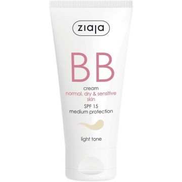 ZIAJA BB CREAM FOR NORMAL DRY AND SENSITIVE SKIN LIGHT SHADE 50 ML