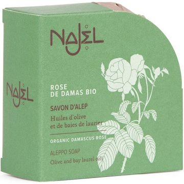 NAJEL ALEPPO SOAP DAMASCUS ROSE ZEEP DOOSJE 100 GRAM