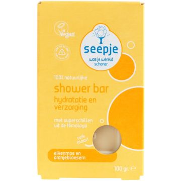 SEEPJE EIKENMOS EN ORANJEBLOESEM SHOWER BAR DOOSJE 100 GRAM