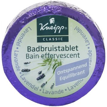 KNEIPP CLASSIC LAVENDEL (KNEIPP) LAVENDEL BADBRUISTABLET ZAKJE 80 GRAM