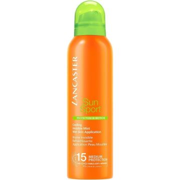 LANCASTER SUN SPORT COOLING INVISIBLE MIST SPF 15 ZONNEBRAND SPUITBUS 200 ML