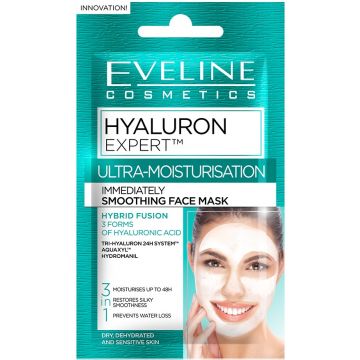 EVELINE HYALURON EXPERT (EVELINE) HYALURON EXPERT SMOOTHING FACE MASK GEZICHTSMASKER ZAKJE 7 ML