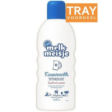 MELKMEISJE KARNEMELK (MELKMEISJE) KARNEMELK BAD & DOUCHECREME TRAY 4 X 1000 ML