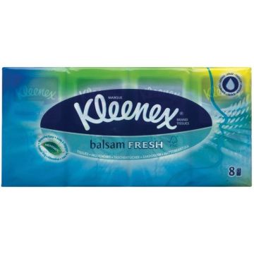 KLEENEX BALSAM FRESH (KLEENEX) BALSAM FRESH ZAKDOEKEN PAK 8 X 12 STUKS