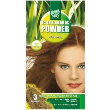 HENNA PLUS COLOUR POWDER 51 HAZELNUT HAARKLEURING PAK 100 GRAM