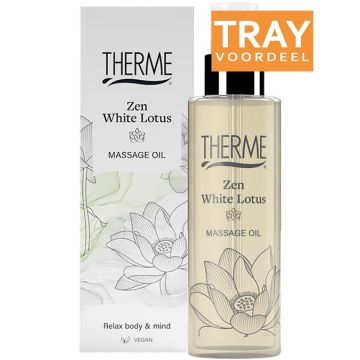 THERME ZEN WHITE LOTUS MASSAGE OIL MASSAGEOLIE 6 X 125 ML